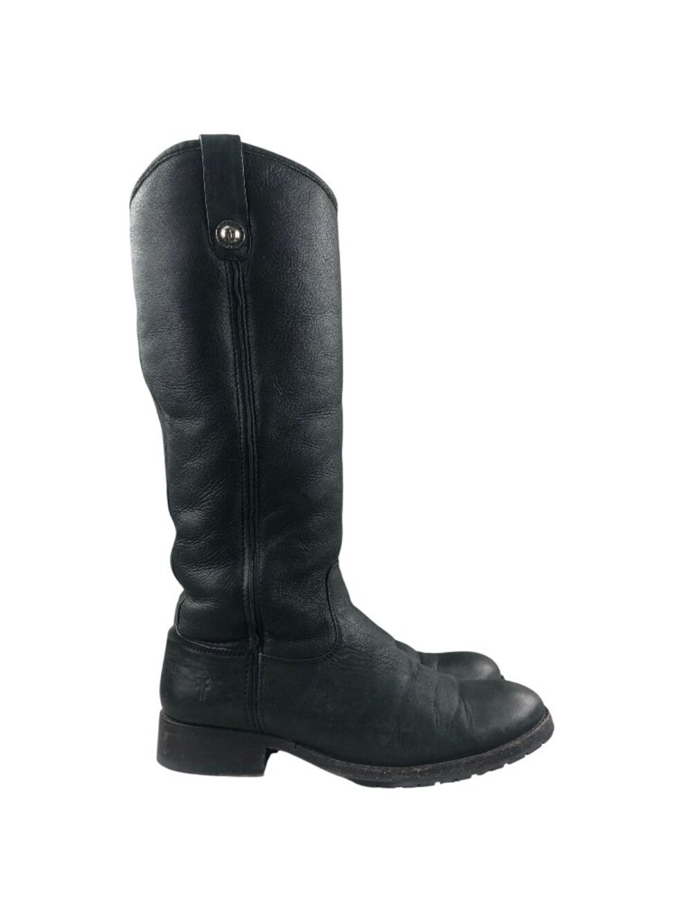 Frye Women's Size 7B Melissa Sheep Shearling Lined Black Leather Riding Boots